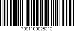 Código de barras (EAN, GTIN, SKU, ISBN): '7891100025313'