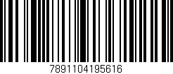 Código de barras (EAN, GTIN, SKU, ISBN): '7891104195616'
