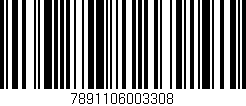 Código de barras (EAN, GTIN, SKU, ISBN): '7891106003308'