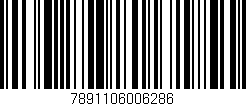 Código de barras (EAN, GTIN, SKU, ISBN): '7891106006286'