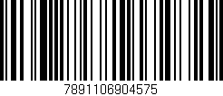 Código de barras (EAN, GTIN, SKU, ISBN): '7891106904575'