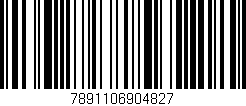 Código de barras (EAN, GTIN, SKU, ISBN): '7891106904827'