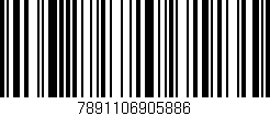 Código de barras (EAN, GTIN, SKU, ISBN): '7891106905886'