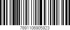Código de barras (EAN, GTIN, SKU, ISBN): '7891106905923'