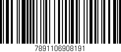 Código de barras (EAN, GTIN, SKU, ISBN): '7891106908191'