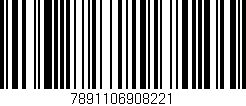 Código de barras (EAN, GTIN, SKU, ISBN): '7891106908221'