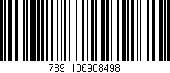 Código de barras (EAN, GTIN, SKU, ISBN): '7891106908498'
