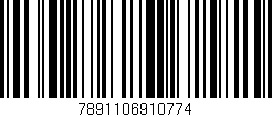 Código de barras (EAN, GTIN, SKU, ISBN): '7891106910774'