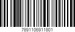 Código de barras (EAN, GTIN, SKU, ISBN): '7891106911801'