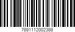 Código de barras (EAN, GTIN, SKU, ISBN): '7891112002388'