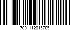 Código de barras (EAN, GTIN, SKU, ISBN): '7891112016705'
