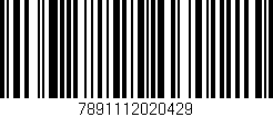 Código de barras (EAN, GTIN, SKU, ISBN): '7891112020429'