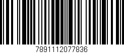 Código de barras (EAN, GTIN, SKU, ISBN): '7891112077836'