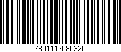 Código de barras (EAN, GTIN, SKU, ISBN): '7891112086326'