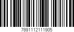 Código de barras (EAN, GTIN, SKU, ISBN): '7891112111905'