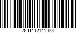 Código de barras (EAN, GTIN, SKU, ISBN): '7891112111998'