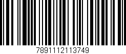 Código de barras (EAN, GTIN, SKU, ISBN): '7891112113749'