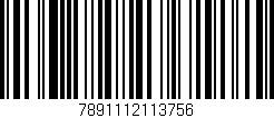 Código de barras (EAN, GTIN, SKU, ISBN): '7891112113756'