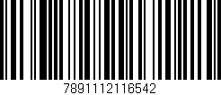 Código de barras (EAN, GTIN, SKU, ISBN): '7891112116542'