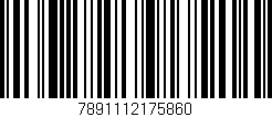 Código de barras (EAN, GTIN, SKU, ISBN): '7891112175860'