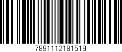 Código de barras (EAN, GTIN, SKU, ISBN): '7891112181519'