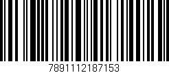 Código de barras (EAN, GTIN, SKU, ISBN): '7891112187153'