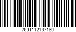 Código de barras (EAN, GTIN, SKU, ISBN): '7891112187160'