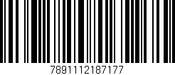 Código de barras (EAN, GTIN, SKU, ISBN): '7891112187177'