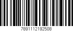 Código de barras (EAN, GTIN, SKU, ISBN): '7891112192508'