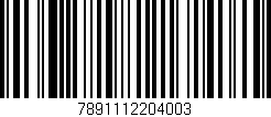 Código de barras (EAN, GTIN, SKU, ISBN): '7891112204003'