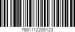 Código de barras (EAN, GTIN, SKU, ISBN): '7891112205123'