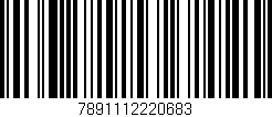 Código de barras (EAN, GTIN, SKU, ISBN): '7891112220683'