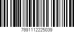 Código de barras (EAN, GTIN, SKU, ISBN): '7891112225039'