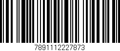 Código de barras (EAN, GTIN, SKU, ISBN): '7891112227873'