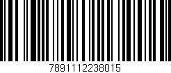 Código de barras (EAN, GTIN, SKU, ISBN): '7891112238015'