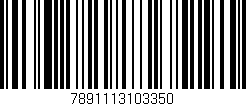 Código de barras (EAN, GTIN, SKU, ISBN): '7891113103350'