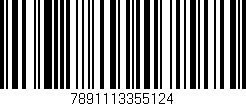 Código de barras (EAN, GTIN, SKU, ISBN): '7891113355124'
