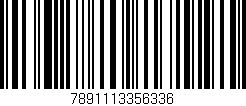 Código de barras (EAN, GTIN, SKU, ISBN): '7891113356336'