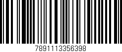 Código de barras (EAN, GTIN, SKU, ISBN): '7891113356398'