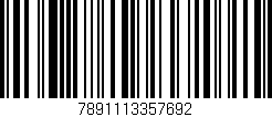 Código de barras (EAN, GTIN, SKU, ISBN): '7891113357692'