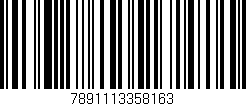 Código de barras (EAN, GTIN, SKU, ISBN): '7891113358163'
