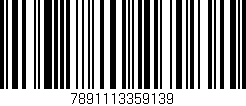 Código de barras (EAN, GTIN, SKU, ISBN): '7891113359139'