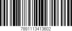 Código de barras (EAN, GTIN, SKU, ISBN): '7891113413602'