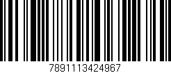 Código de barras (EAN, GTIN, SKU, ISBN): '7891113424967'