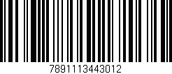 Código de barras (EAN, GTIN, SKU, ISBN): '7891113443012'