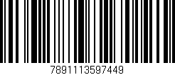 Código de barras (EAN, GTIN, SKU, ISBN): '7891113597449'