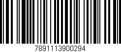 Código de barras (EAN, GTIN, SKU, ISBN): '7891113900294'