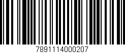 Código de barras (EAN, GTIN, SKU, ISBN): '7891114000207'