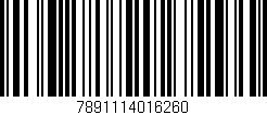 Código de barras (EAN, GTIN, SKU, ISBN): '7891114016260'