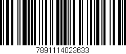 Código de barras (EAN, GTIN, SKU, ISBN): '7891114023633'